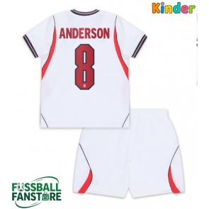 England Elliot Anderson #8 Replik Heimtrikot Kinder WM 2026 Kurzarm (+ Kurze Hosen)